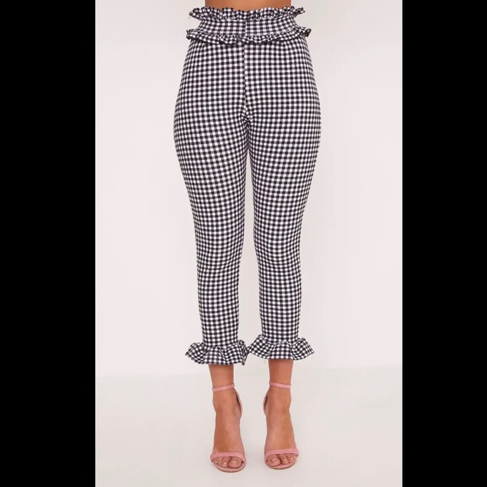 Pretty little thing gingham trousers
